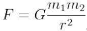 gravitational interaction formula.